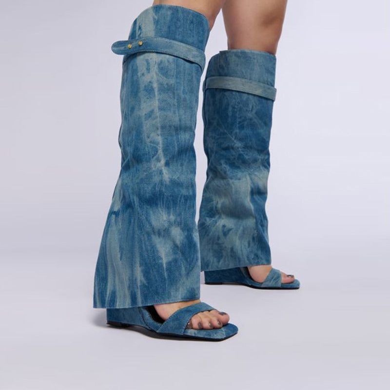 Casual Block-Heel Boots