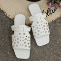 Clean Metallic Sandals