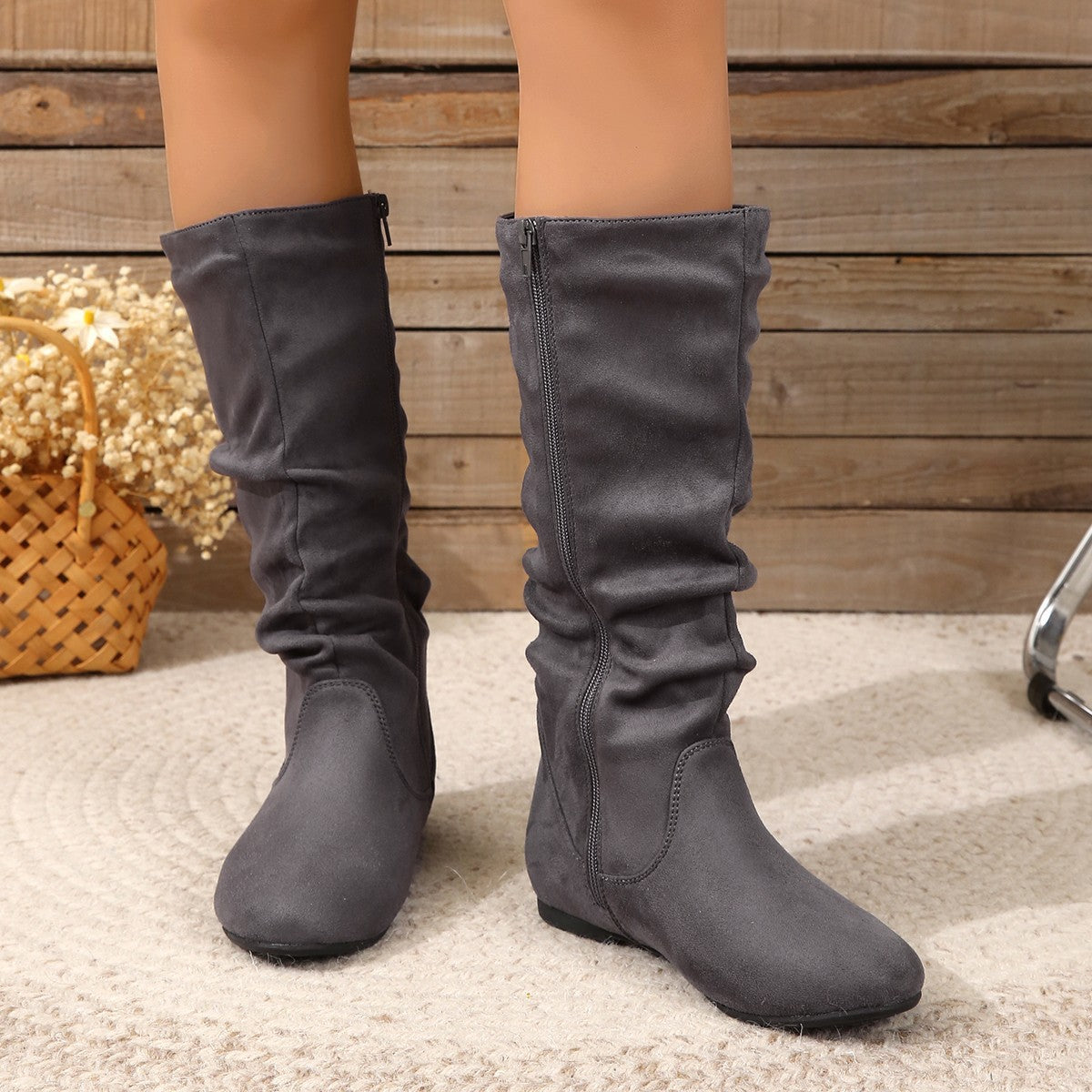 Simple Suede Boots