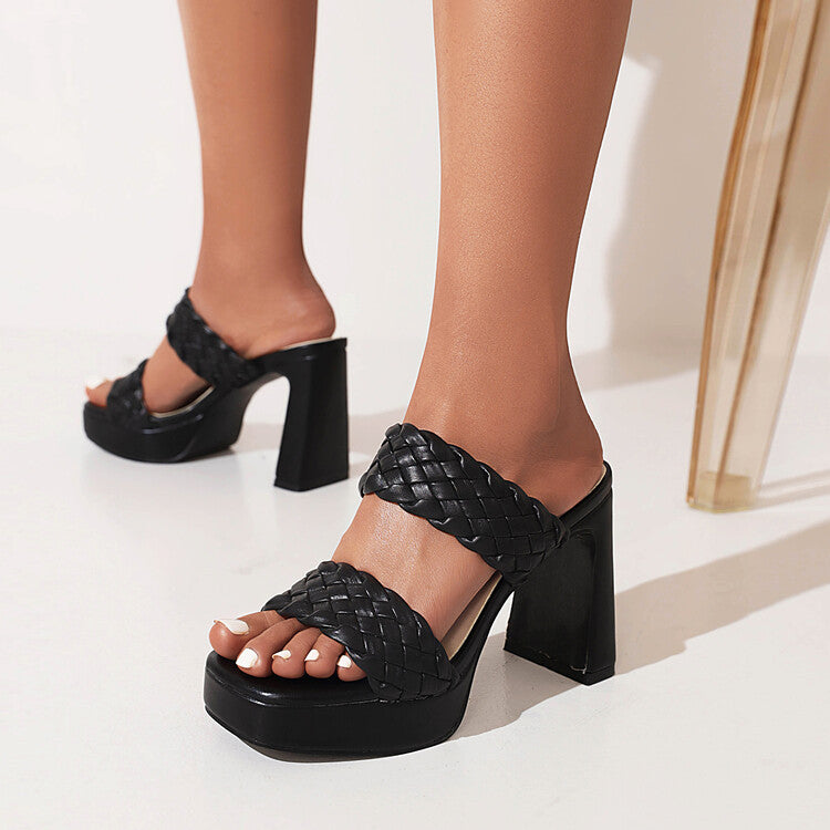 Clean Heeled Sandals