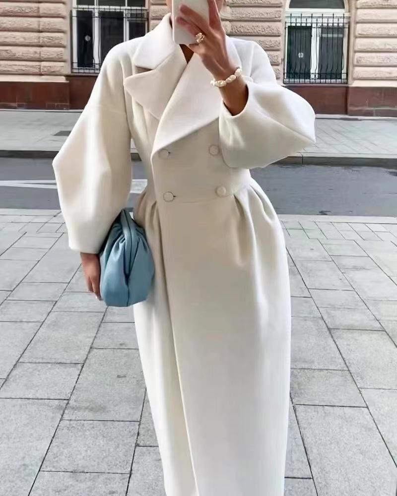 Layered Hooded Coat