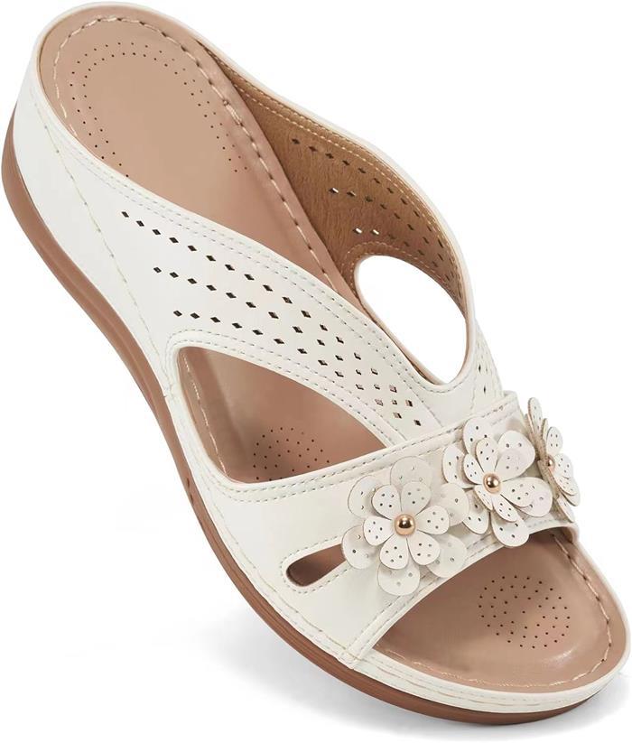 Natural Lace-Up Sandals