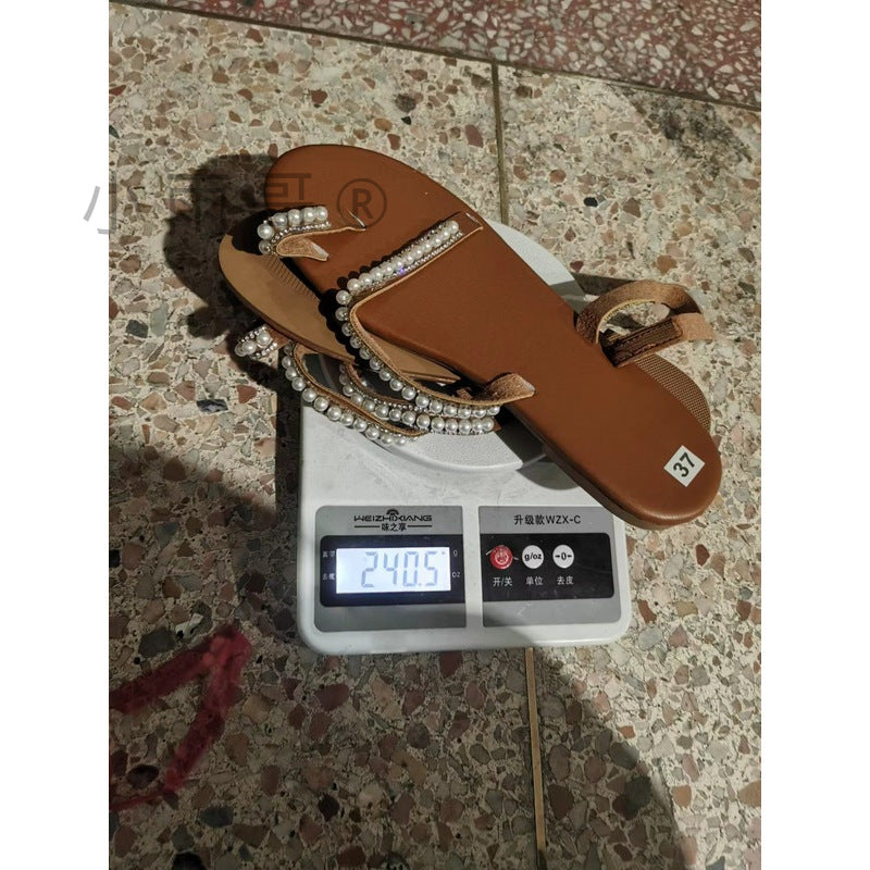 Soft Metallic Sandals