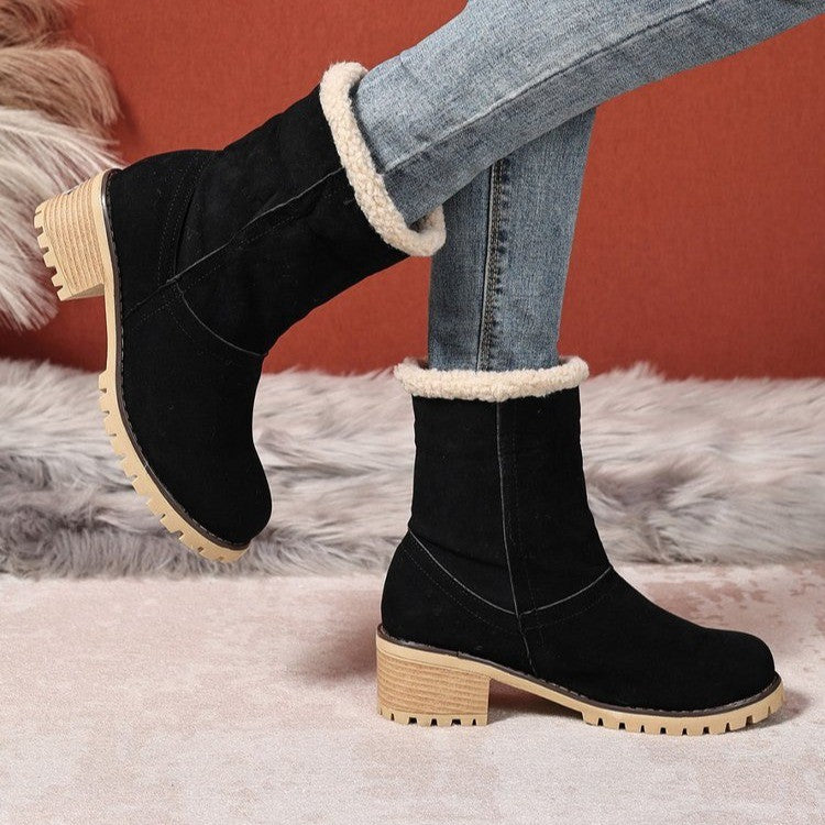 Warm Knee-High Boots