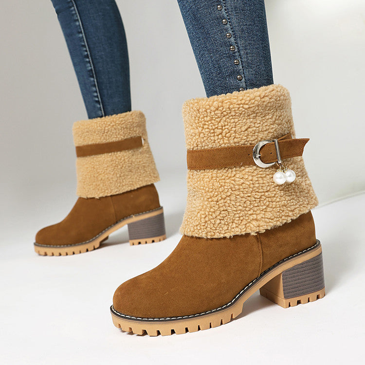 Light Suede Boots