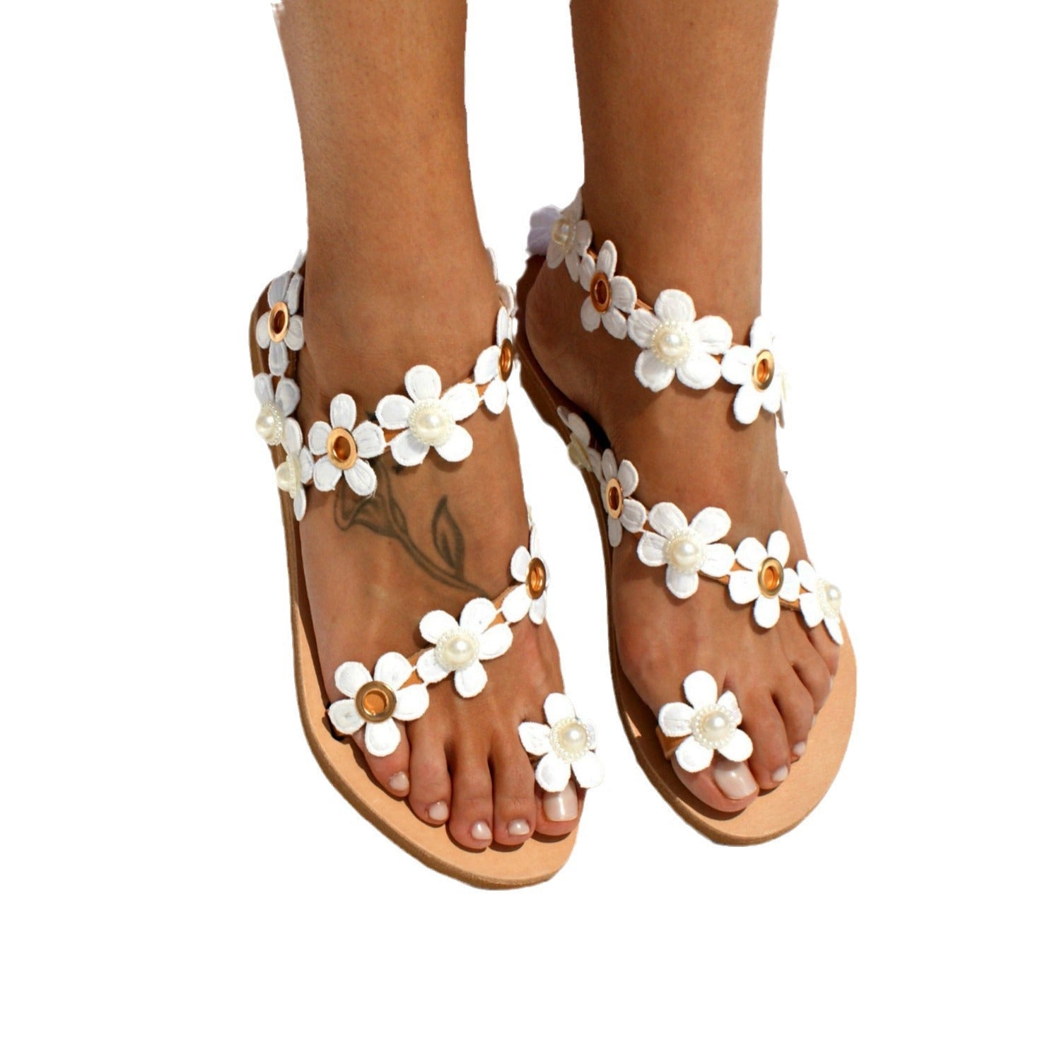 Relaxed Lace-Up Sandals