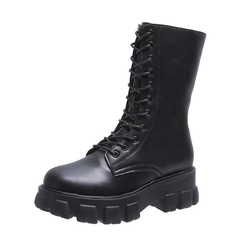 Natural Lug-Sole Boots