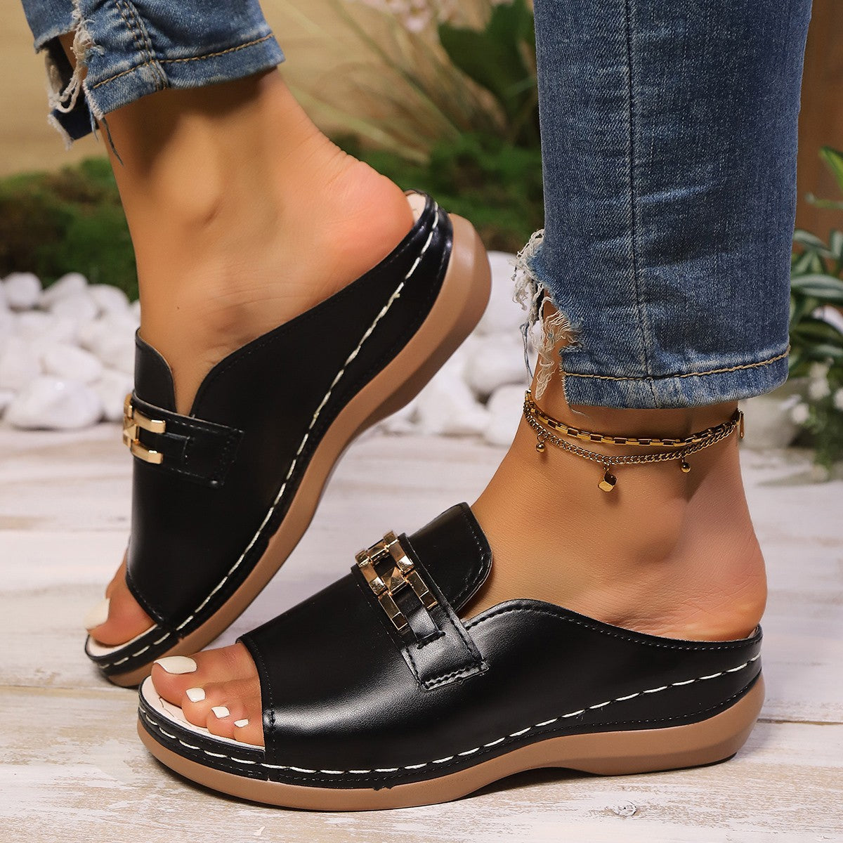 Modern Raffia Sandals