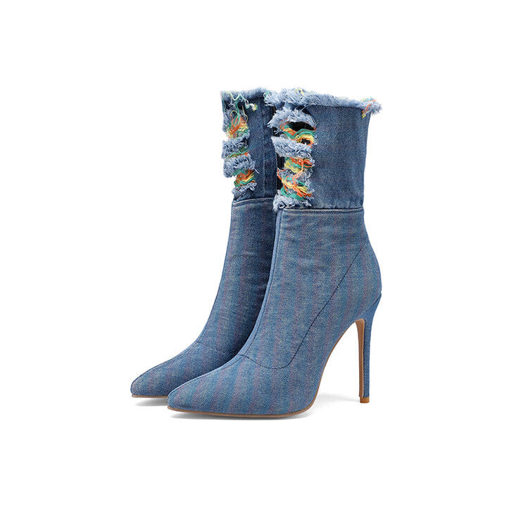 Walking Heeled Boots
