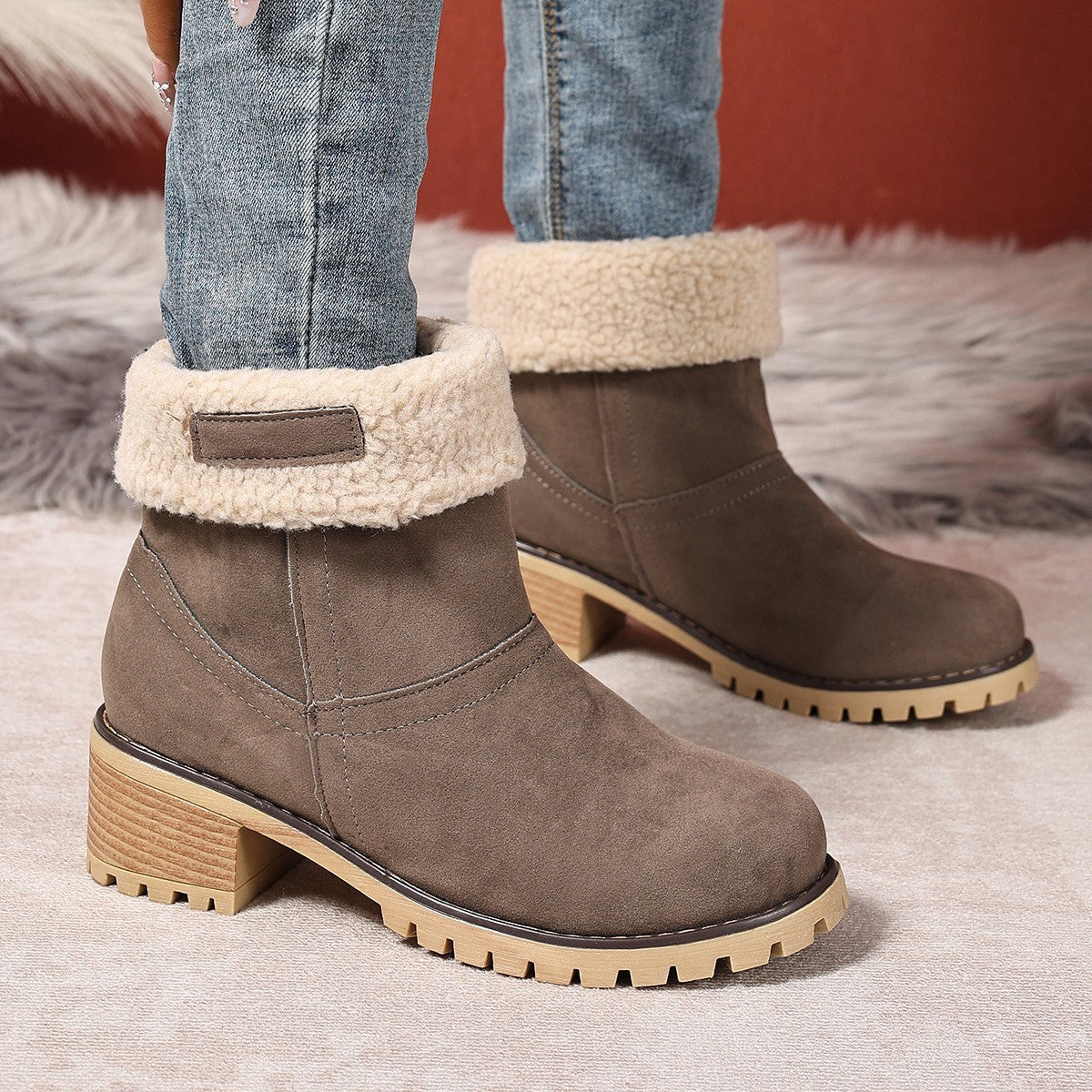 Warm Knee-High Boots