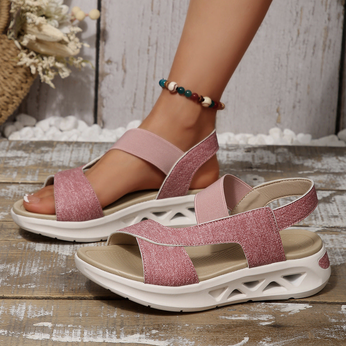 Relaxed Open-Toe Sandals