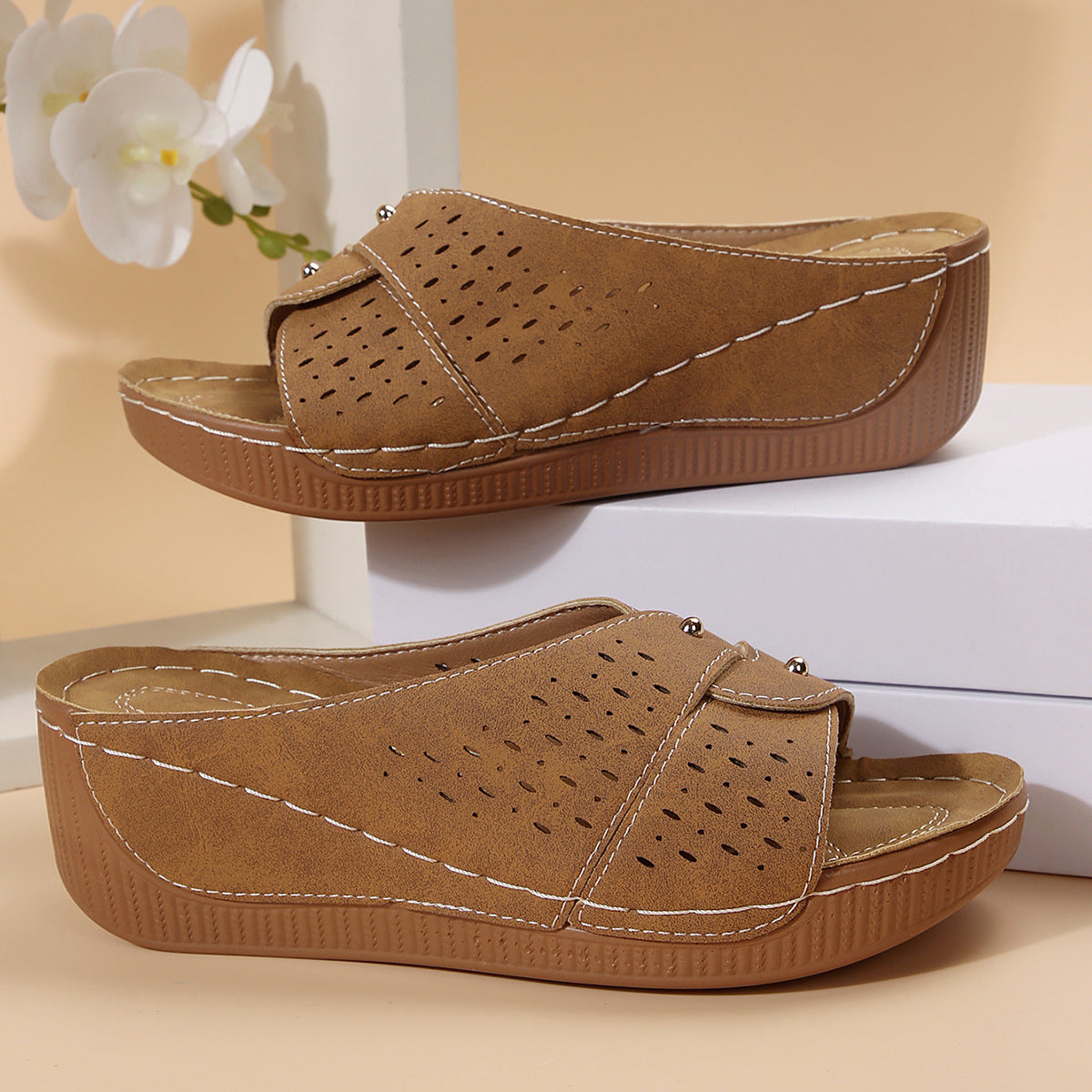 Vacation Metallic Sandals