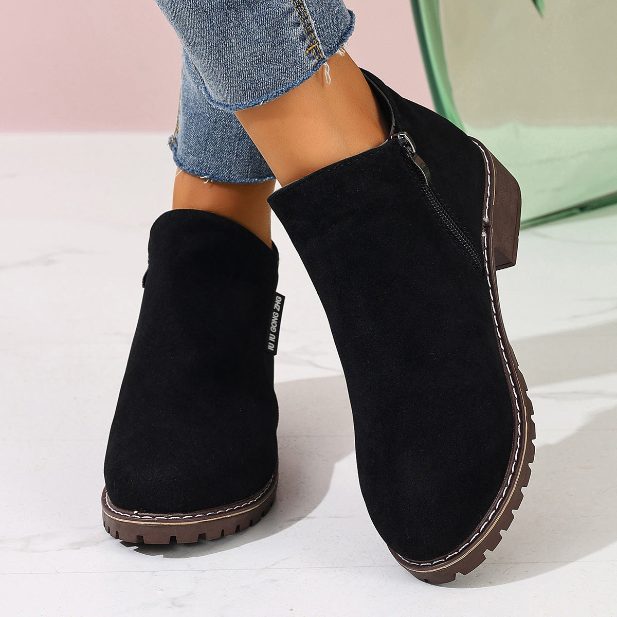 Walking Side-Zip Boots