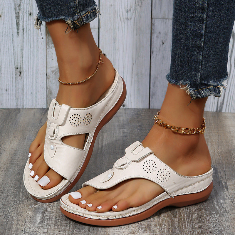 Clean Open-Toe Sandals