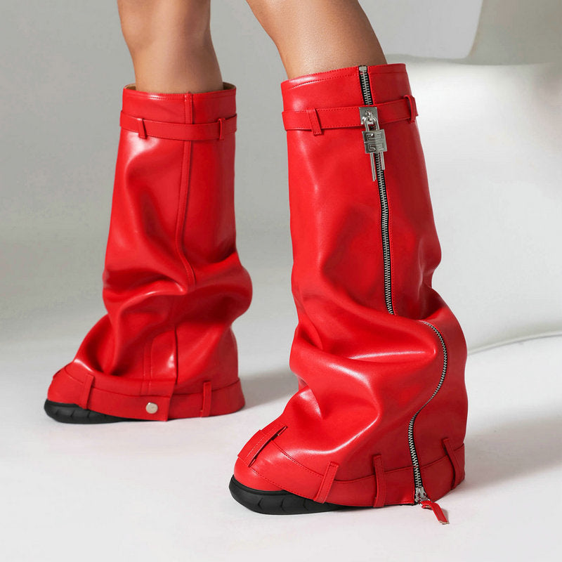 Modern Buckled Boots