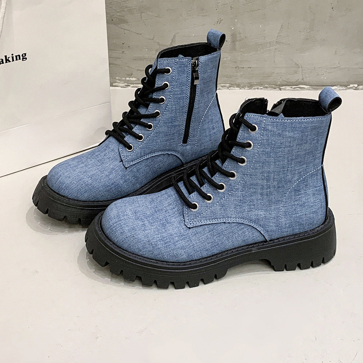 Relaxed Lug-Sole Boots