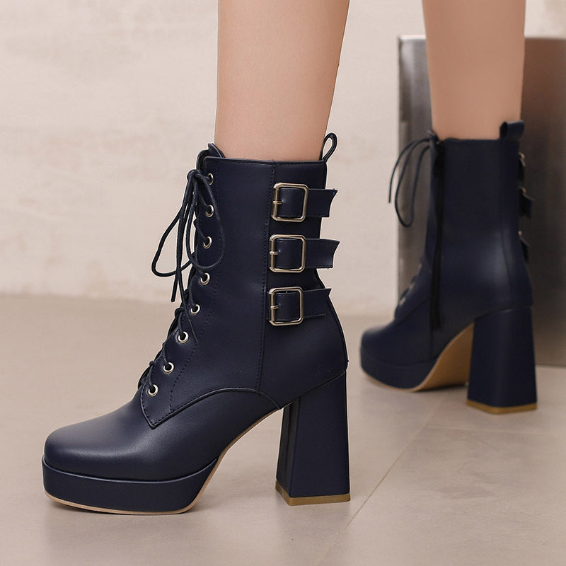 Simple Buckled Boots