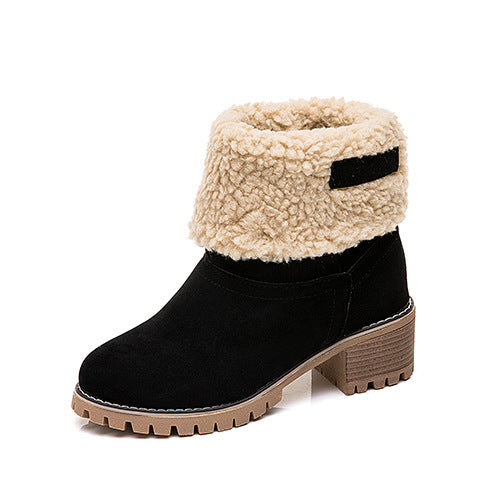 Casual Block-Heel Boots