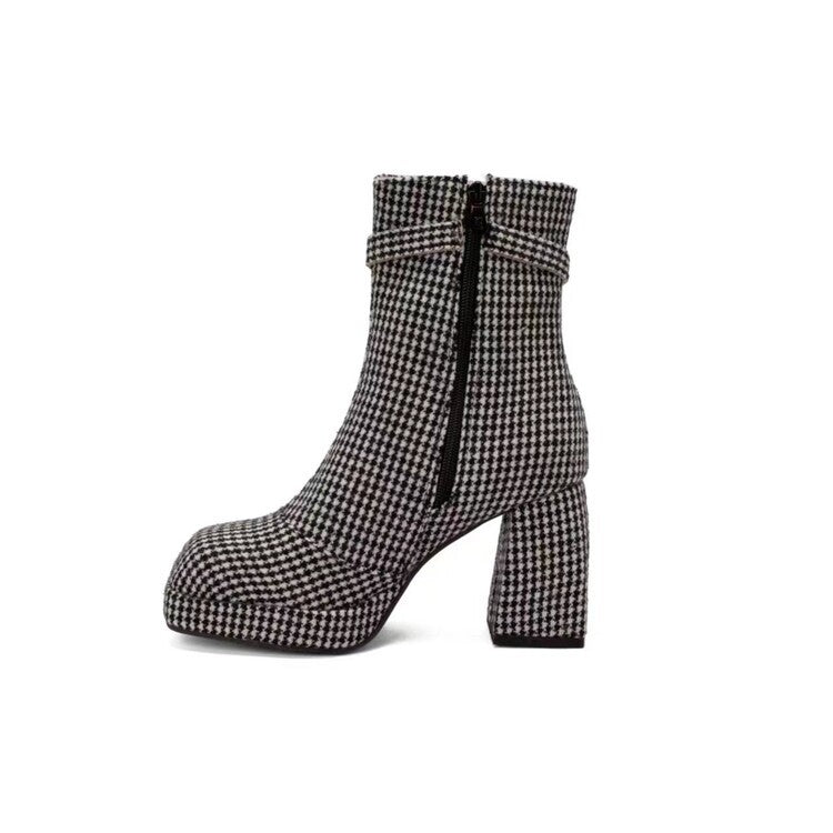Natural Heeled Boots