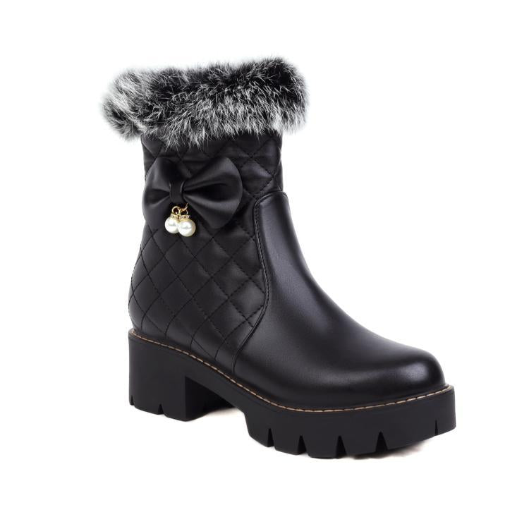 Walking Block-Heel Boots