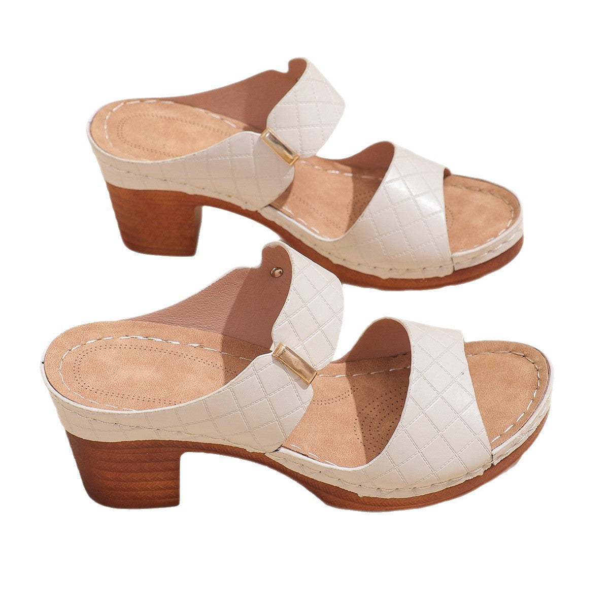 Warm Metallic Sandals