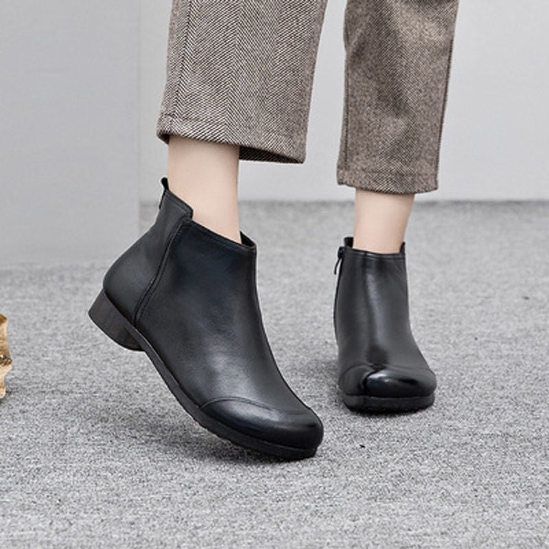 Casual Side-Zip Boots