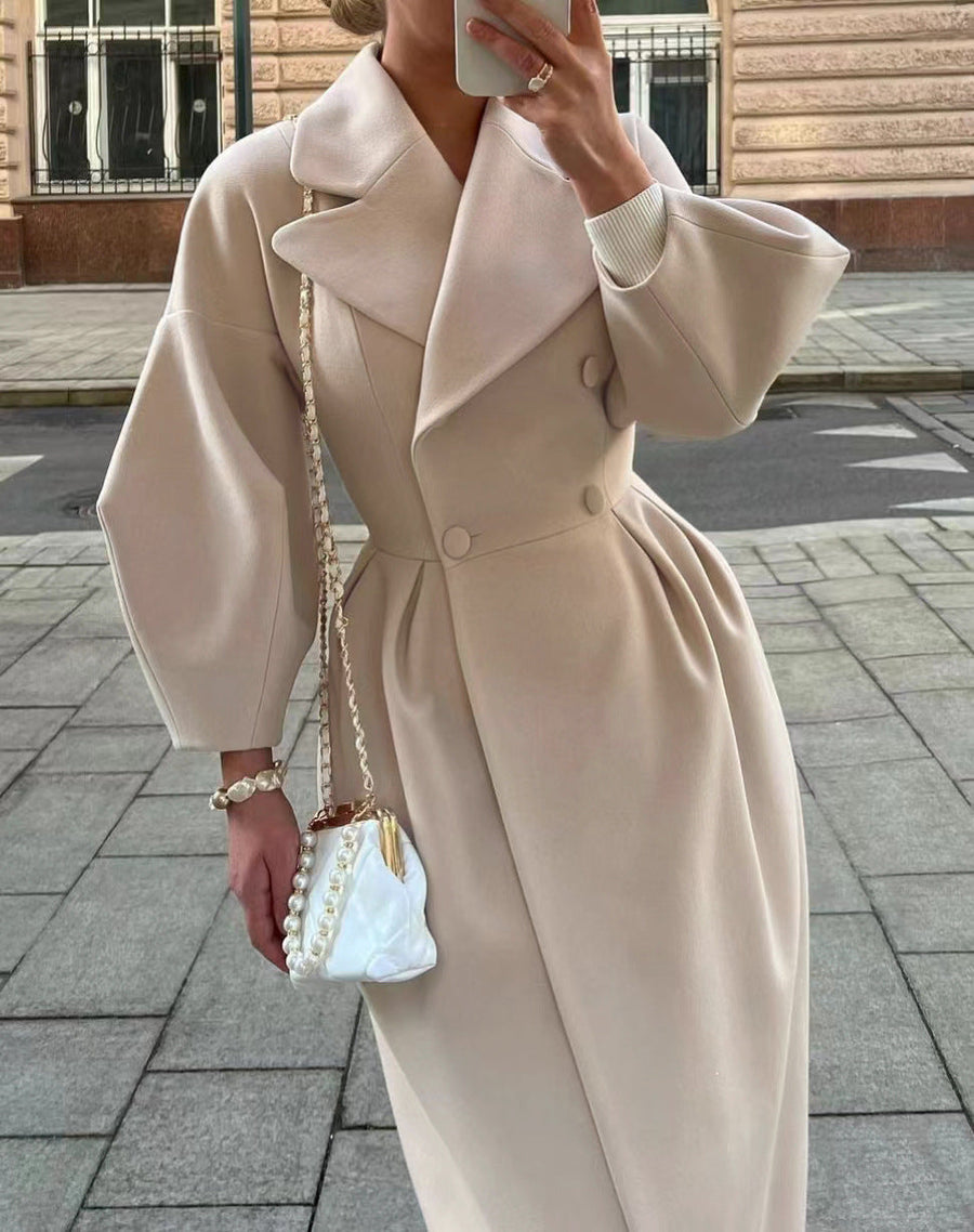 Layered Hooded Coat