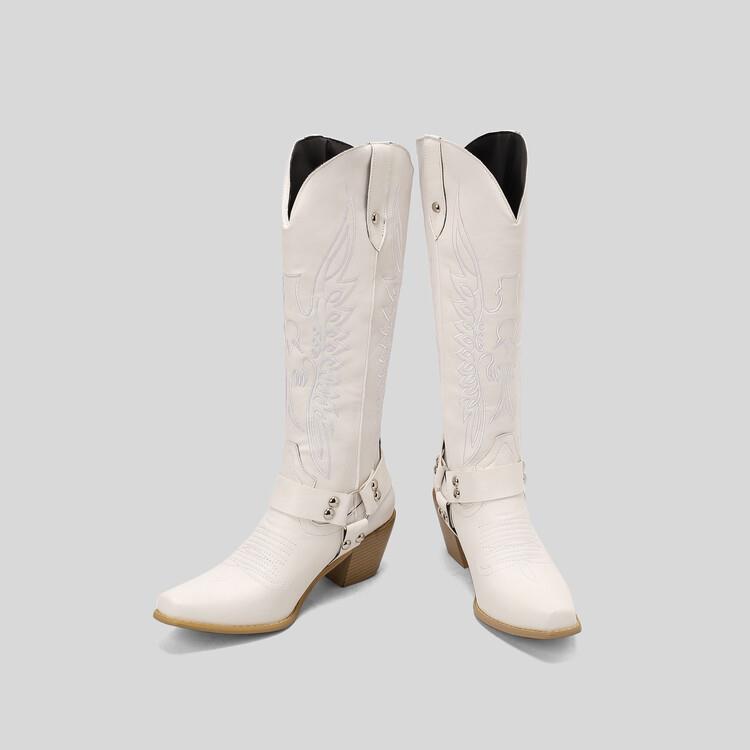 Modern Block-Heel Boots