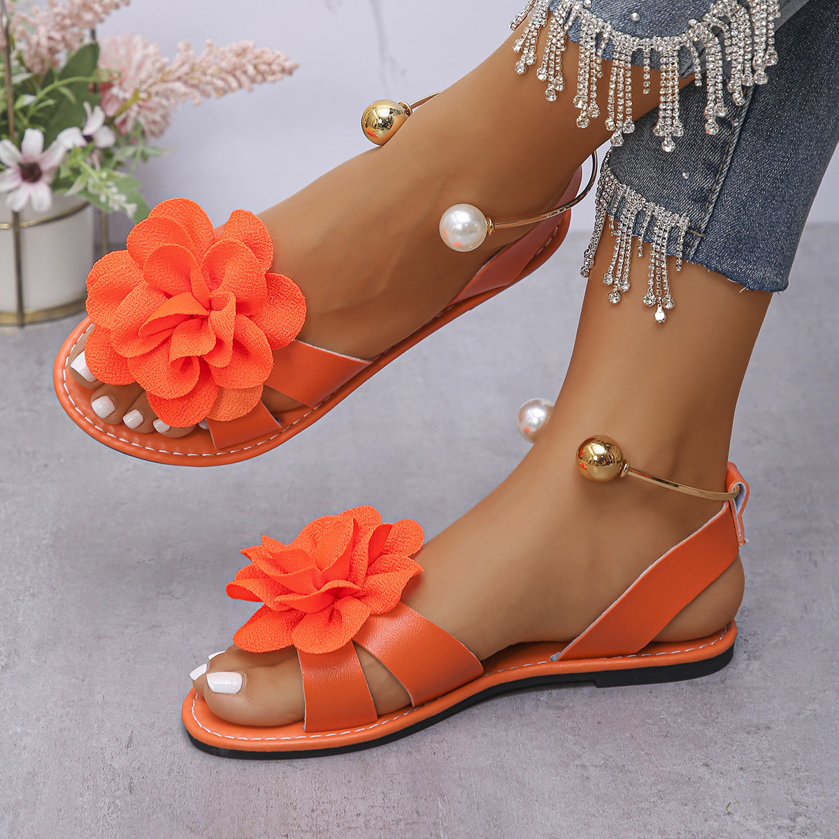 Light Lace-Up Sandals