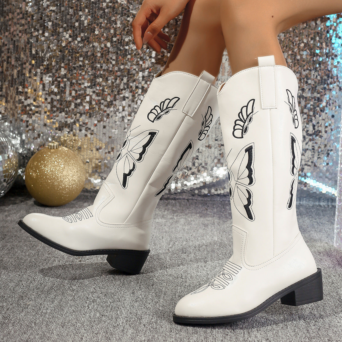 Airy Buckled Boots