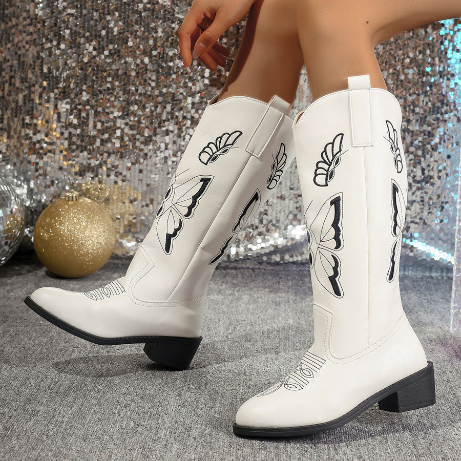 Airy Buckled Boots