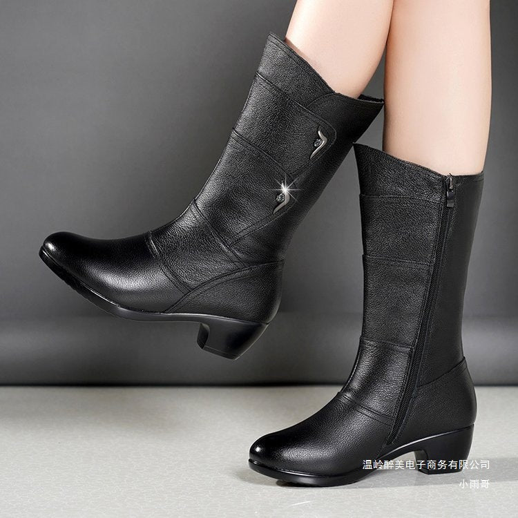 Natural Suede Boots