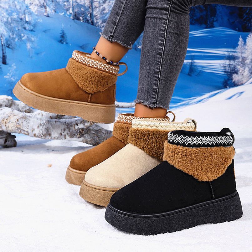 Natural Suede Boots