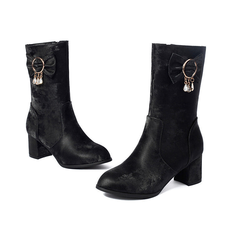 Simple Block-Heel Boots