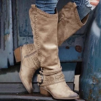 Natural Slouchy Boots