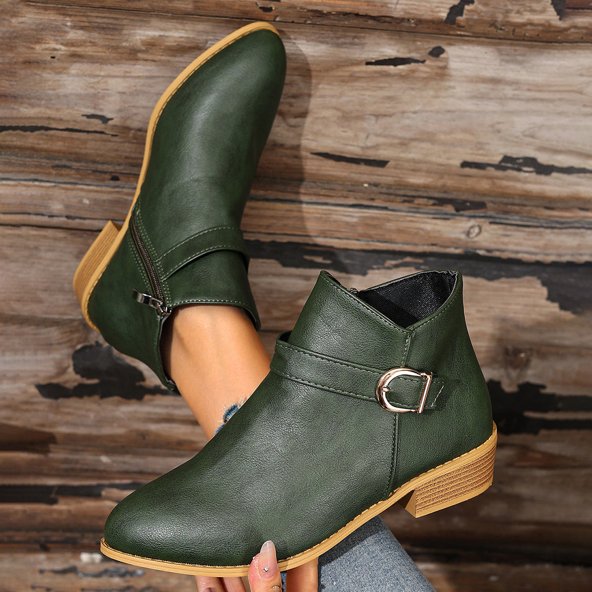 Breezy Block-Heel Boots