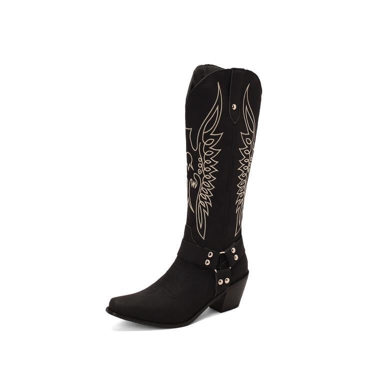 Modern Block-Heel Boots