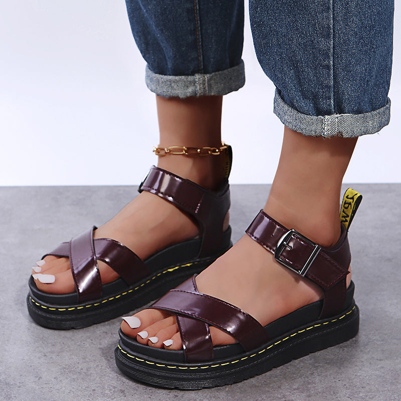 Relaxed Wedge Sandals