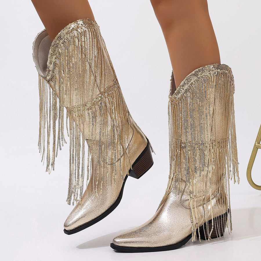 Warm Knee-High Boots
