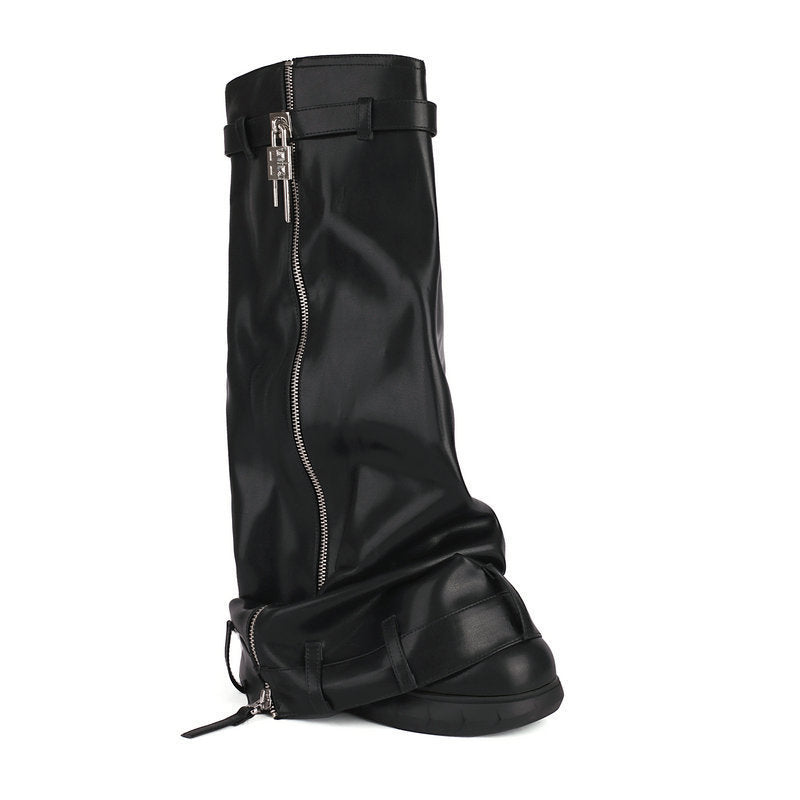 Modern Buckled Boots