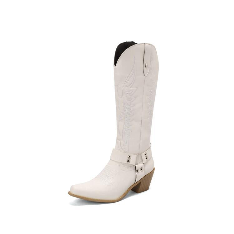 Modern Block-Heel Boots