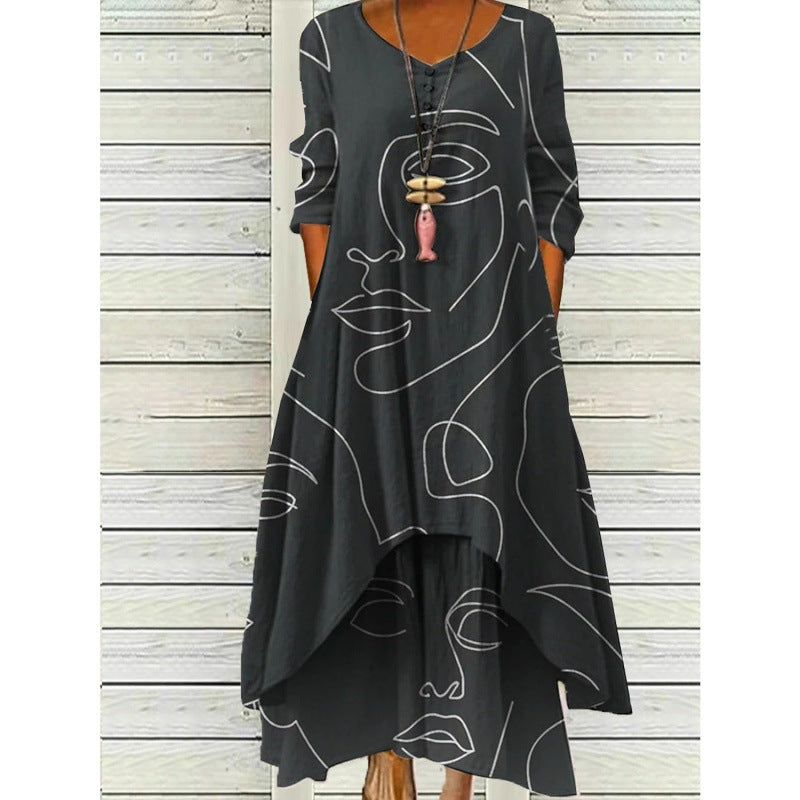Cottage Printed Dress