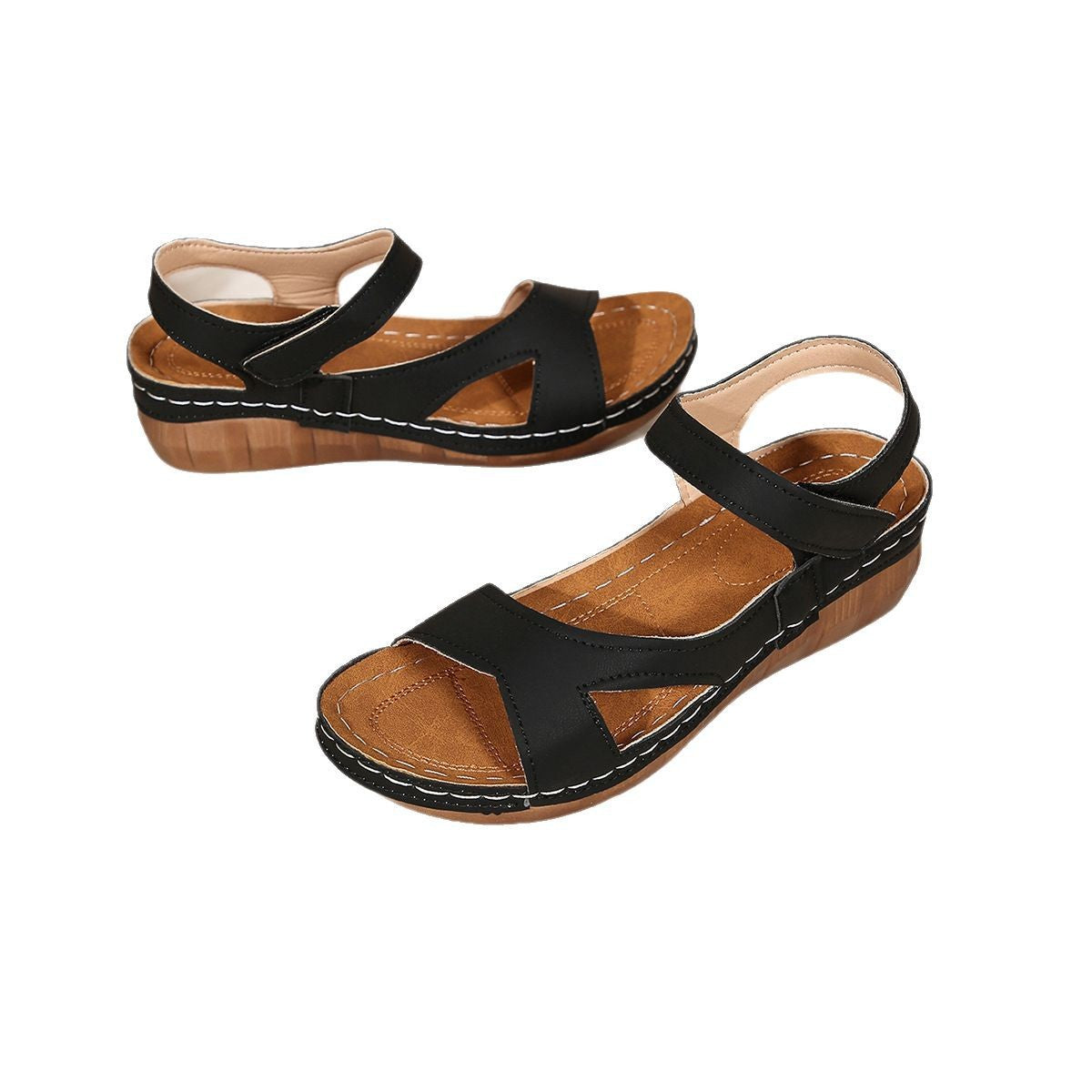 Walking Buckled Sandals
