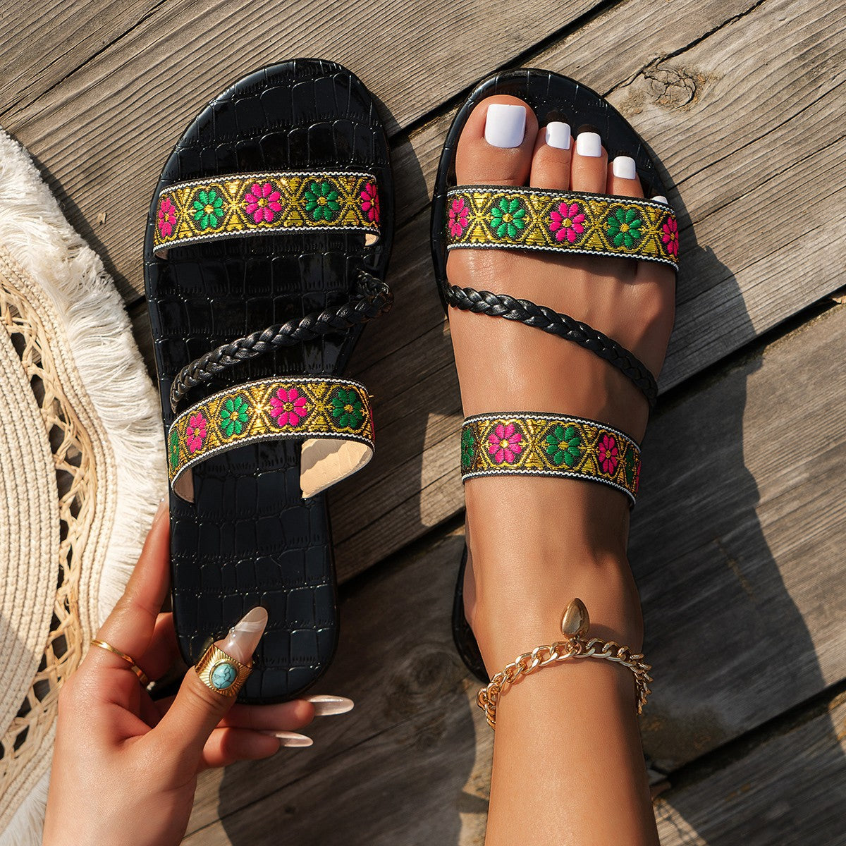 Coastal Flat Sandals