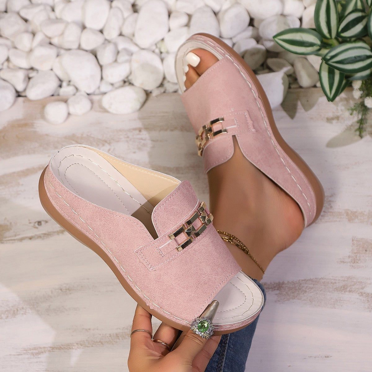 Modern Raffia Sandals