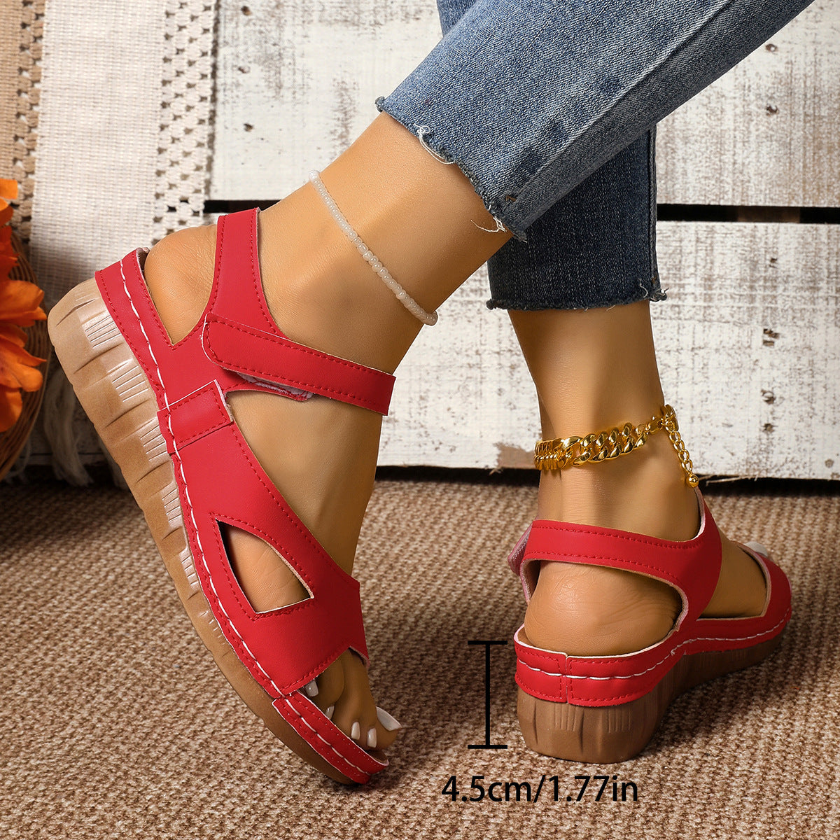 Walking Buckled Sandals
