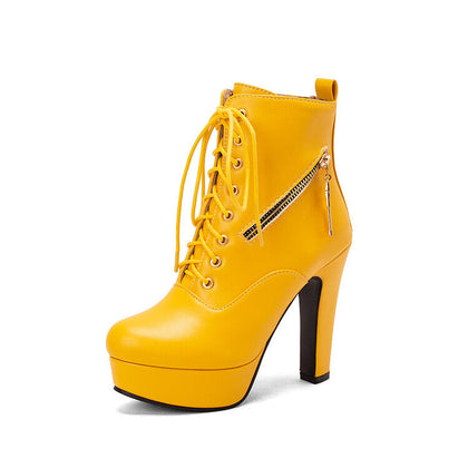 Warm Block-Heel Boots