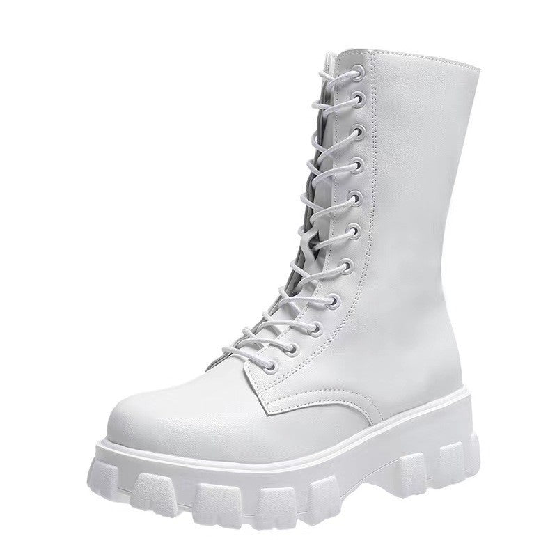Natural Lug-Sole Boots