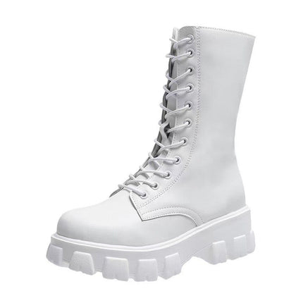 Natural Lug-Sole Boots
