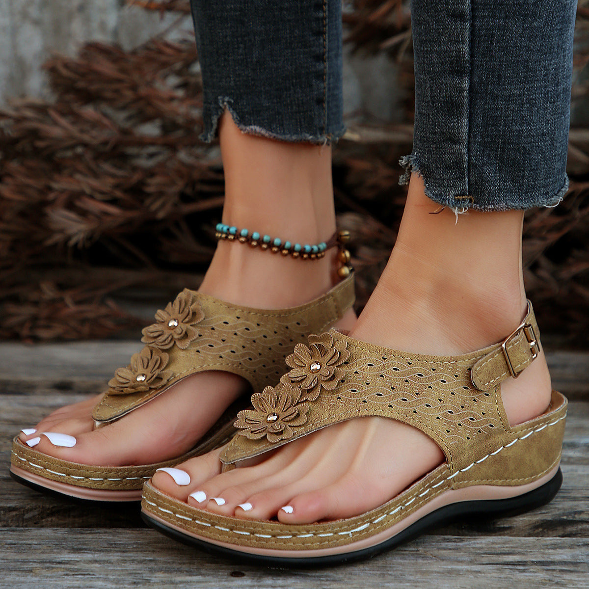 Brunch Buckled Sandals